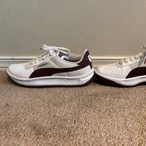 Women's Puma California Size 7 Wine/White